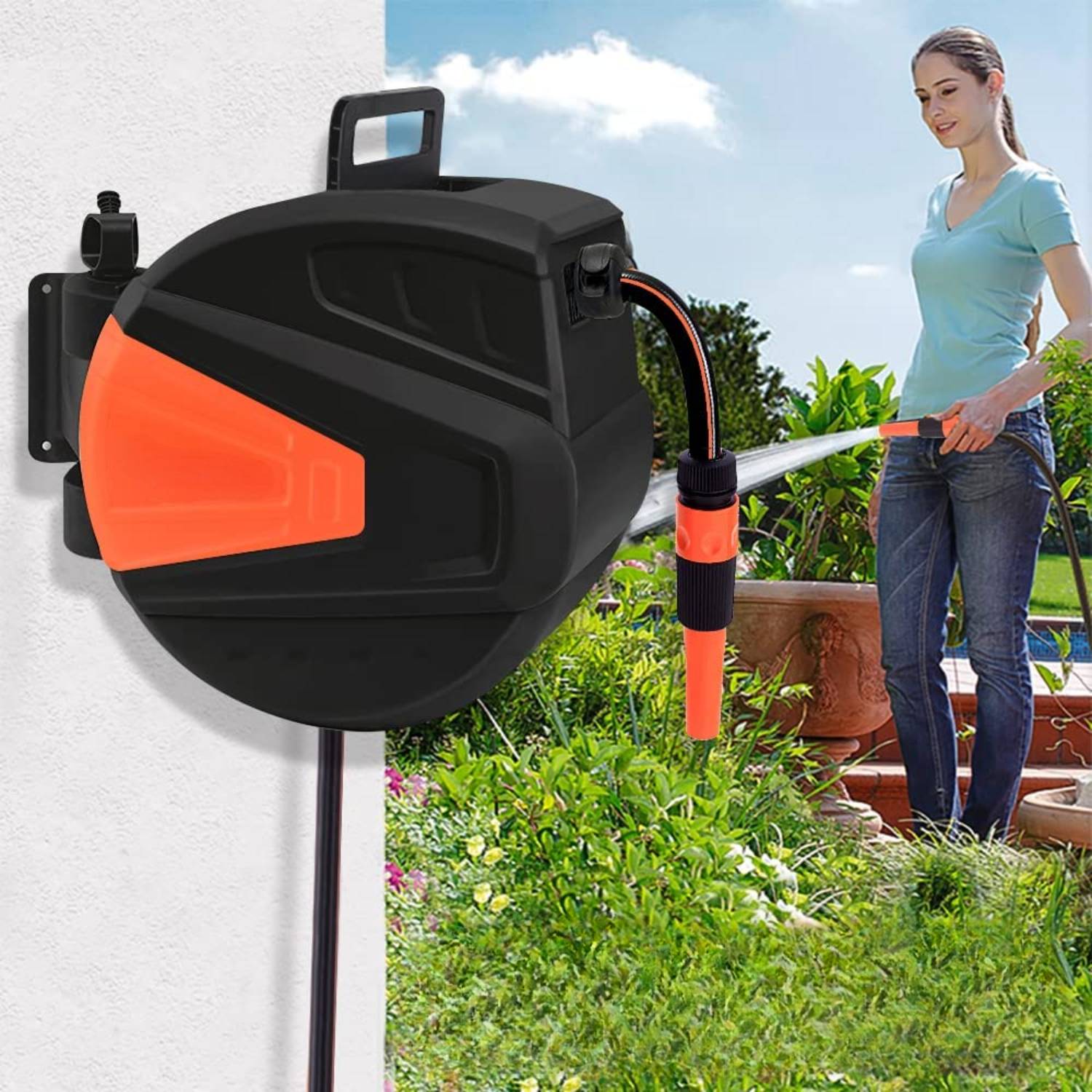 Retractable Garden Hose Reel