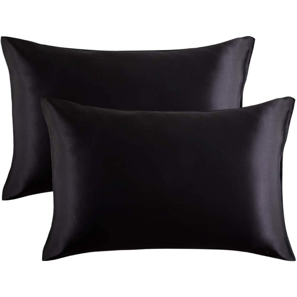 Satin Silk Pillowcase - Black: image 33