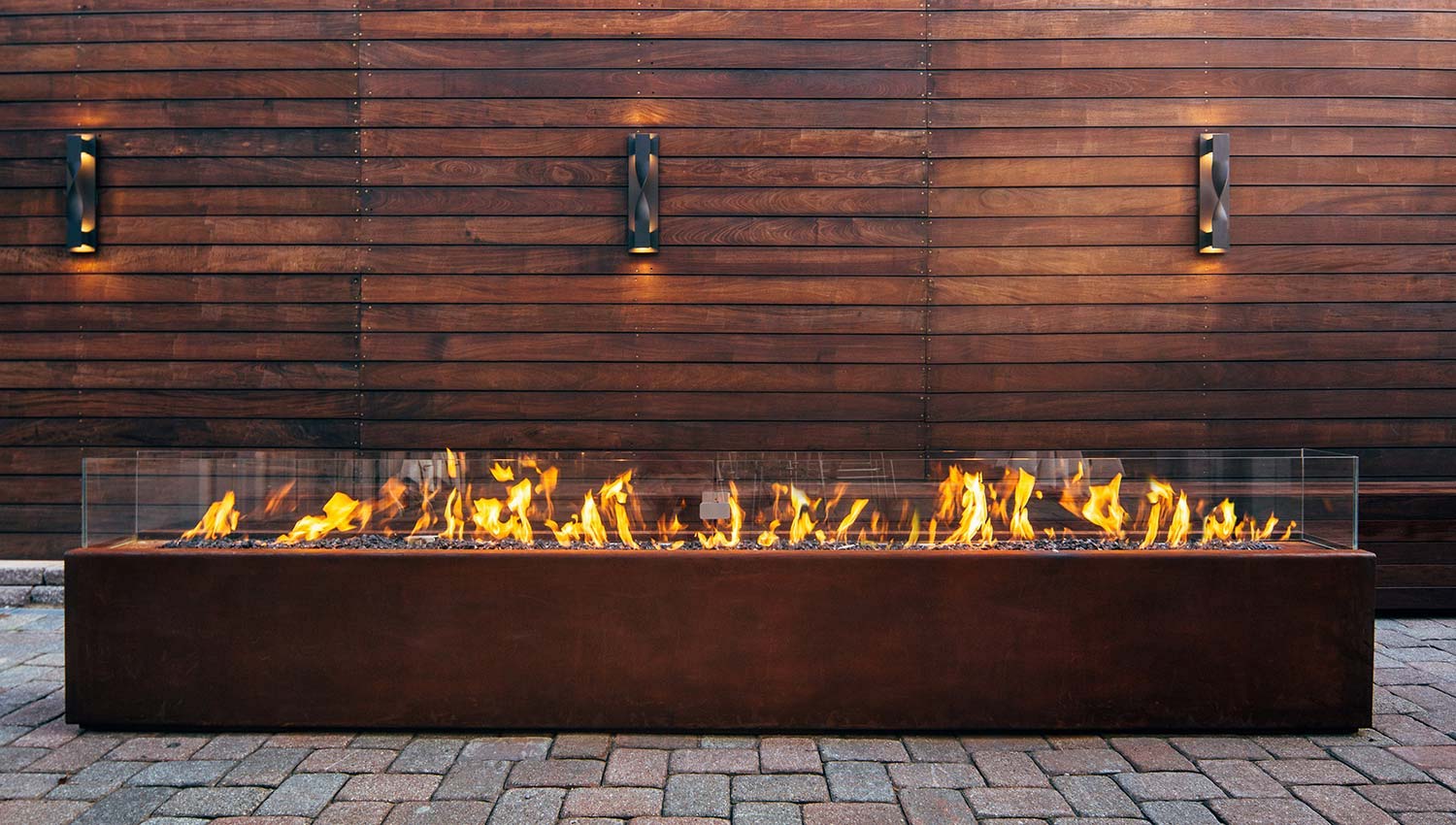 Corten Steel Gas Fire Pit: image 5