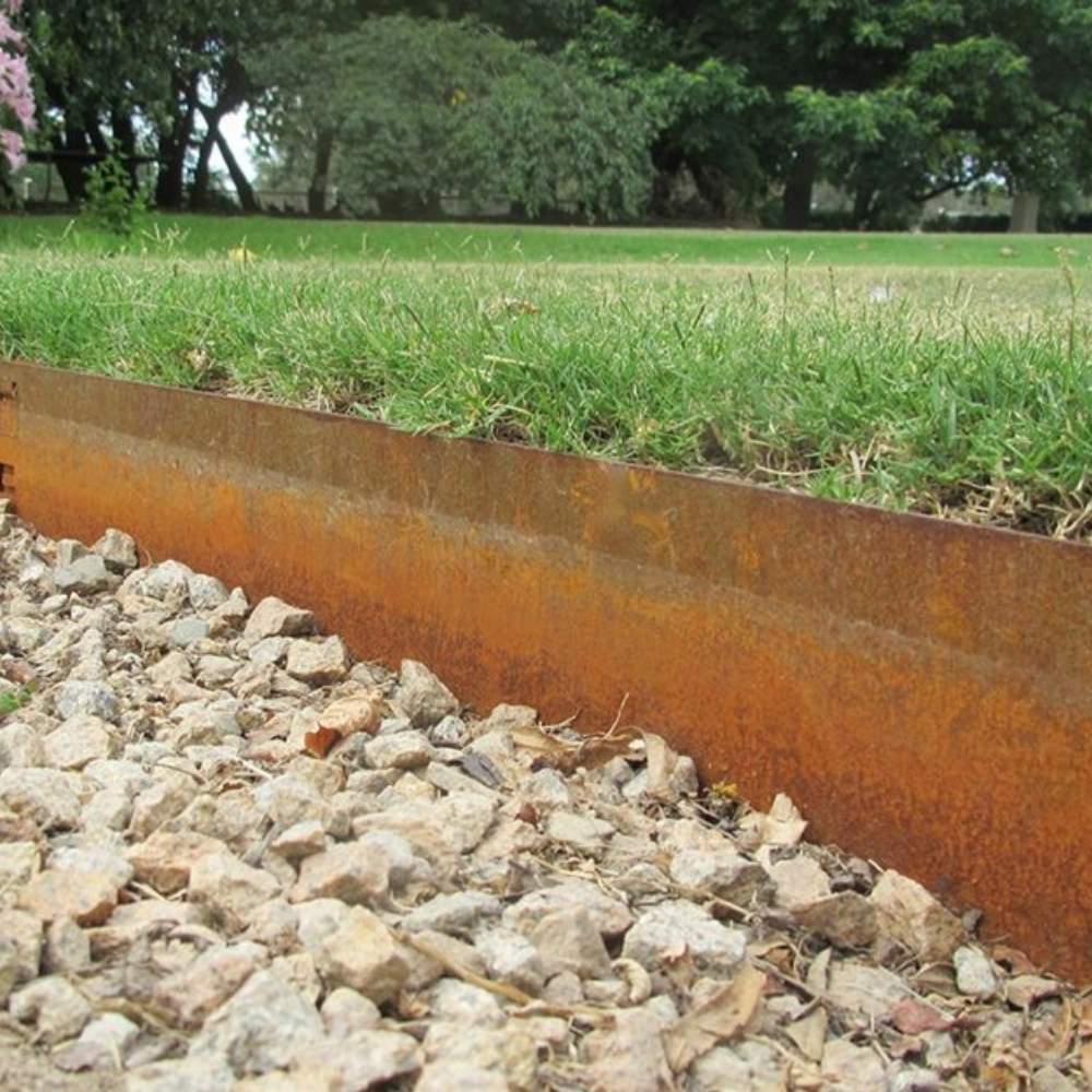 Corten Metal Edging - 100mm Face Height (per m): image 2