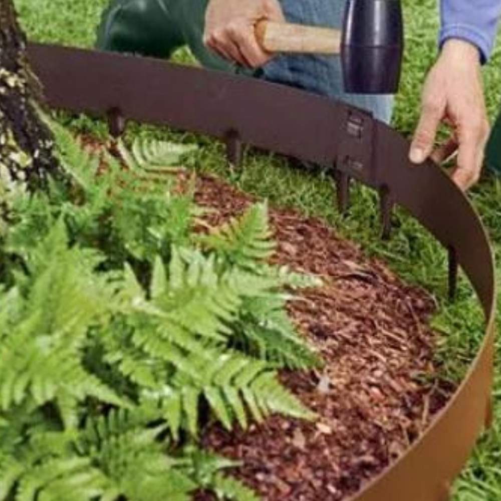 Corten Metal Edging - 100mm Face Height (per m)
