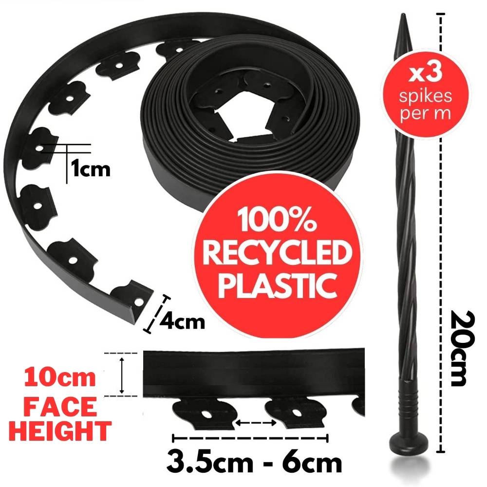 Plastic Lawn Edging - 5cm Face Height (per m): image 9