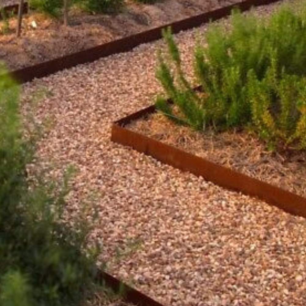 Weathered Steel Landscaping Edge - 100mm Face Height (per m): image 13