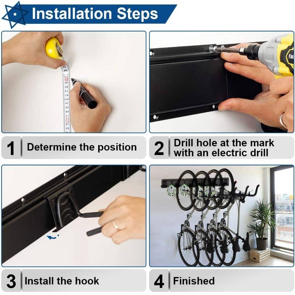 Wall Bike Storage - 4 Bike: image 12