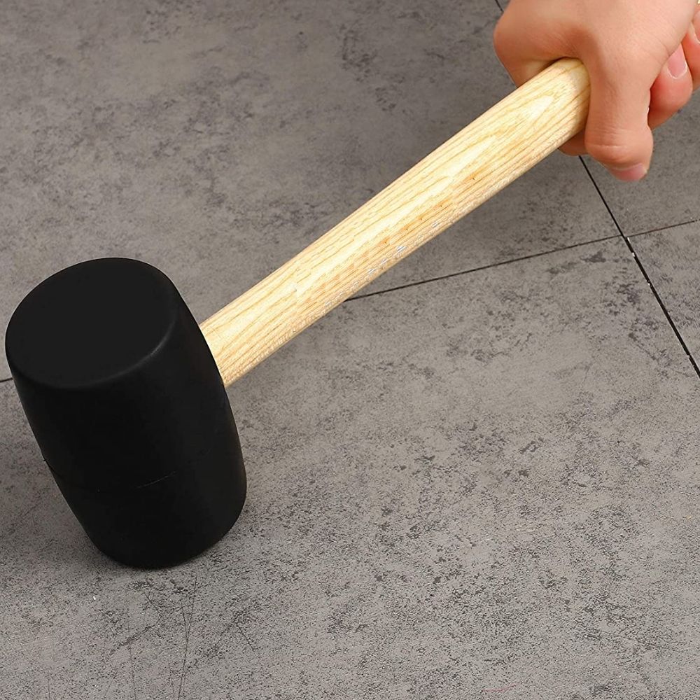 Rubber Mallet With Wood Handle (For Garden Edging Spikes): image 4