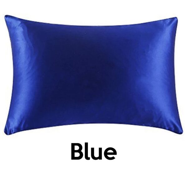 blue silk pillowcases