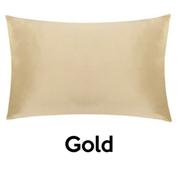 gold silk pillowcases