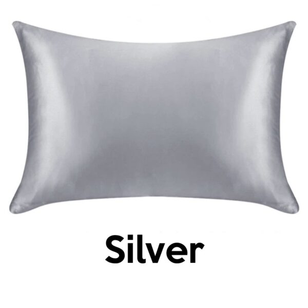 silver silk pillowcases