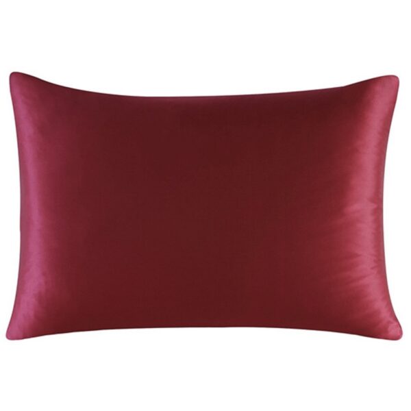red silk pillowcase