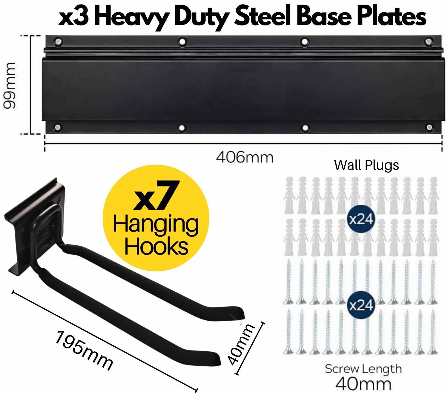 buy heavy duty steel garage wall mount